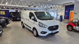 EFS05T · Ford Transit Custom 2022 diesel-transportbil - skåp framifrån — Transport Bil Syd Skåne