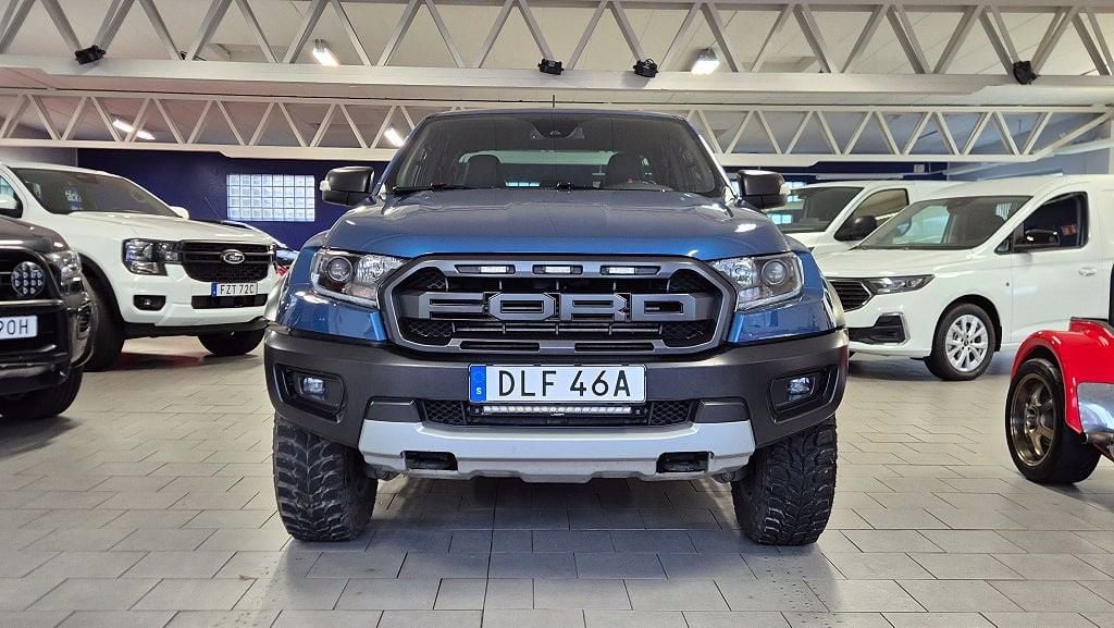 DLF46A · Ford Ranger Raptor 2020 diesel-pickup från sidan — Transport Bil Syd Skåne
