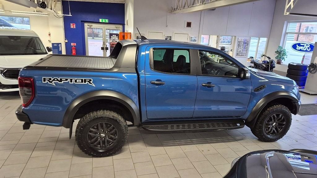 DLF46A · Ford Ranger Raptor 2020 diesel-pickup förarplats interiör — Transport Bil Syd Skåne
