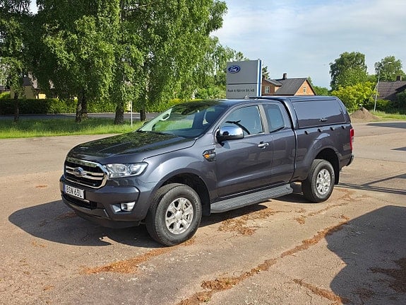 BSN63L · Ford Ranger 2021 diesel-transportbil - skåp framifrån — Transport Bil Syd Skåne